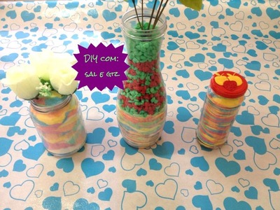 DIY: Potes decorados com SAL colorido (GIZ).