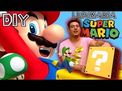 Como Fazer Luminária Mario Bros Game (DIY)
