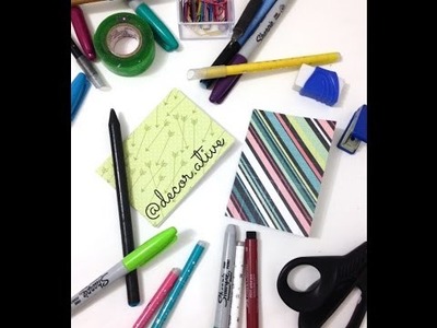 Decor Ative - DIY Caderninho de uma folha