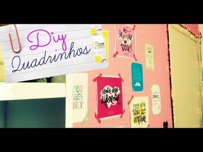 DIY - Decor de Parede Quadrinhos fofos