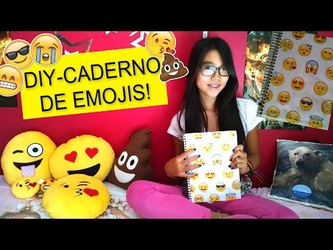 D.I.Y- Caderno de emojis- back to school :)