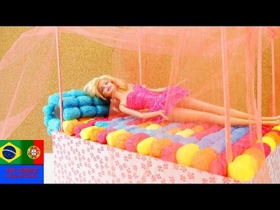 DIY Cama dos sonhos da Barbie – Linda cama