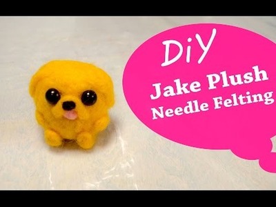 DIY - Jake de Hora de Aventura - Plush - Feltragem a seco - Needle Felting