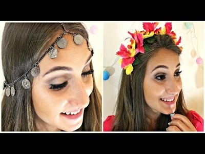 DIY: Tiara de Flores e Chain Head Piece - "Carnaval" por Elisa Bighetti