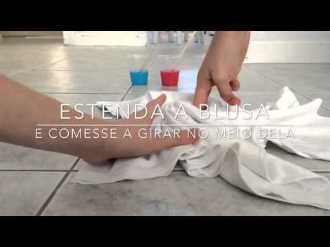 DIY -Tutorial - como fazer.blusa.Tie dye