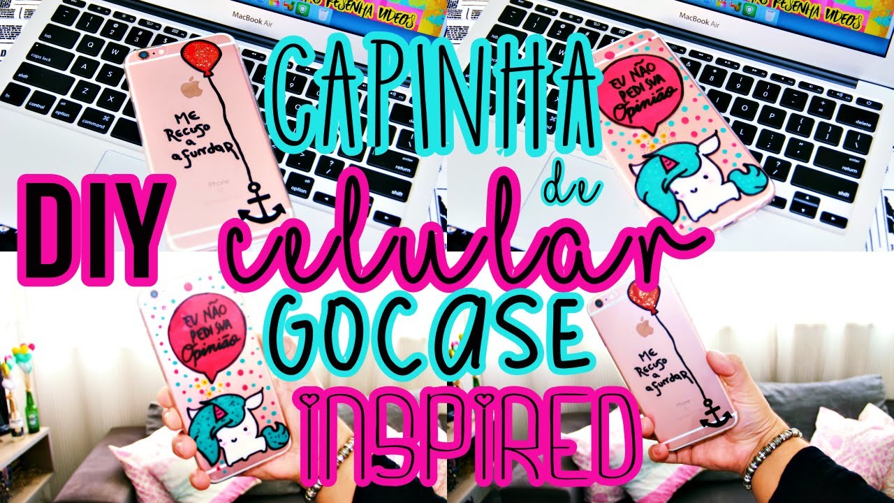 Diy:: Capinha de Celular.iphone GOCASE Inspired|Tatiane Xavier
