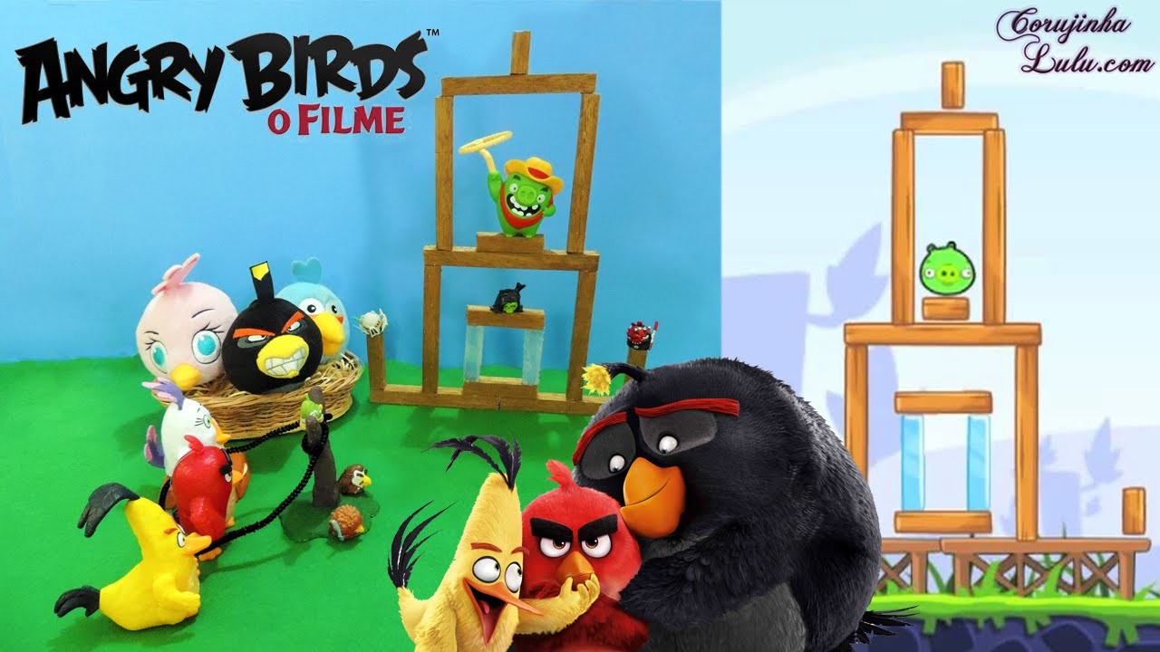 DIY: Como fazer maquete do Angry Birds (ft. Coleções Mc Donald's) | Corujices da Lu