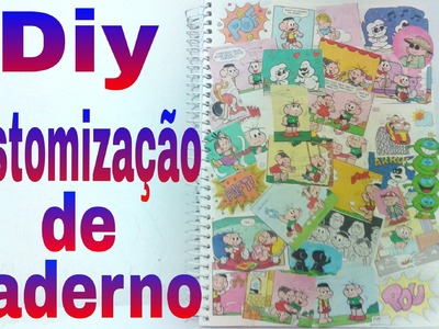 Diy: Customização de caderno-Canal Júh tube