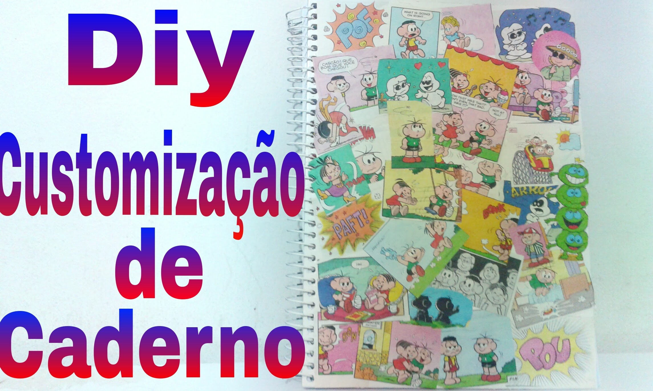 Diy: Customização de caderno-Canal Júh tube