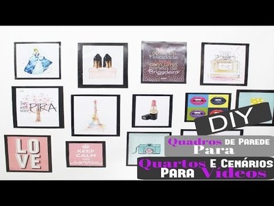 DIY Quadros de Parede Para Quartos e Cenários Para Vídeos por Érika Silva