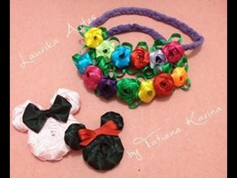 Flor de Trança by Tatiana Karina - Tutorial , PAP, DIY