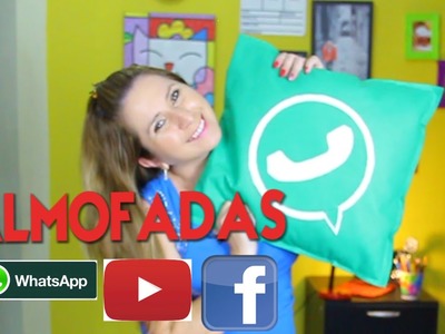 Diy-Drika Valentim Como Fazer Almofada do Facebook e Whatsapp