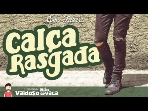 CALÇA RASGADA NO JOELHO | DESTROYED JEANS | DIY
