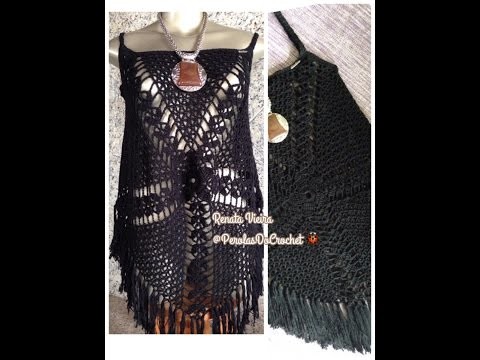 Blusa Gypsy Pérolas do Crochet