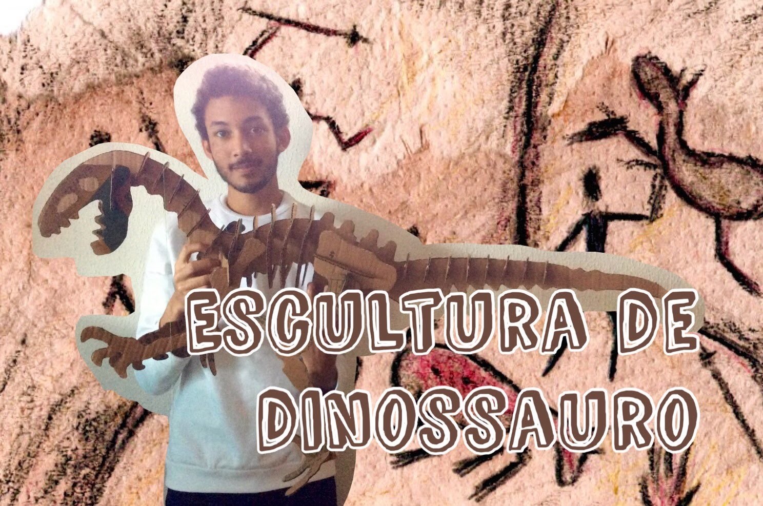 Escultura de dinossauro (DIY)
