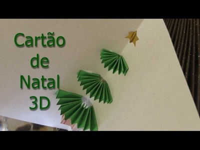 Diy cartão de natal 3D