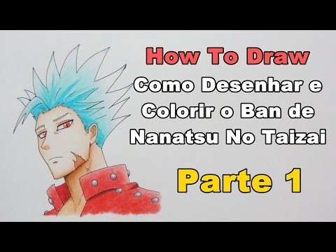 How To Draw - Como Desenhar e Colorir Ban Parte 1 - Vídeo Aula