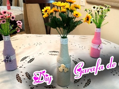 DIY com garrafa de vidro