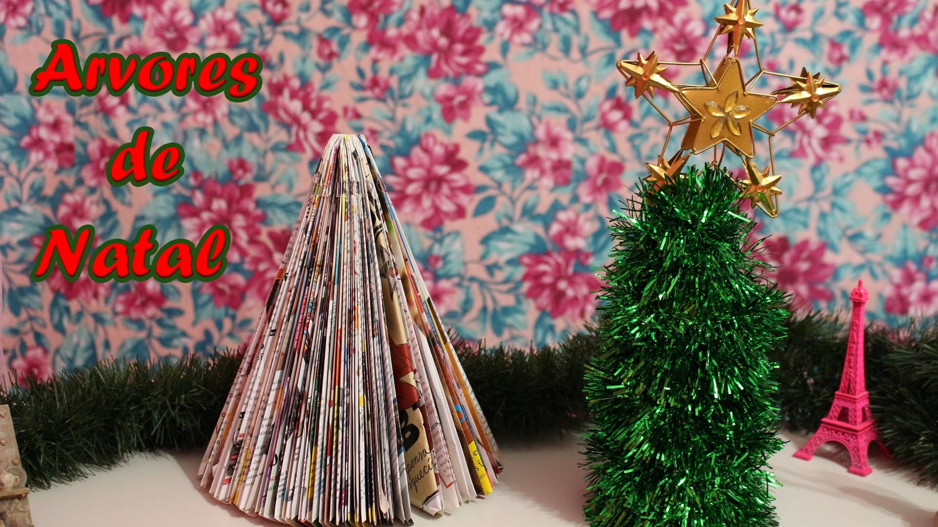 DIY - DOIS TIPOS DE ARVORES DE NATAL RECICLADAS. DICAS PARA O NATAL