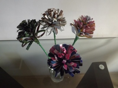 DIY: Flores de revista para decorar