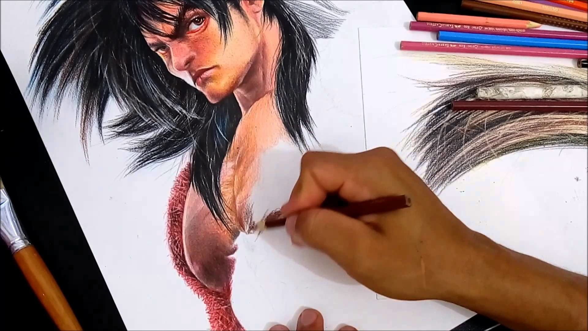 Goku 4 realista speed drawing
