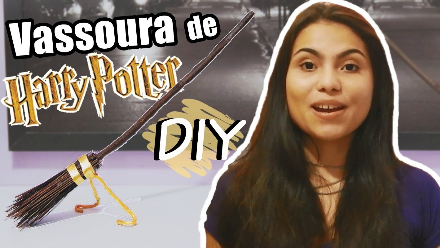 DIY: Vassoura de Harry Potter #Veda16 | Andressa Moraes