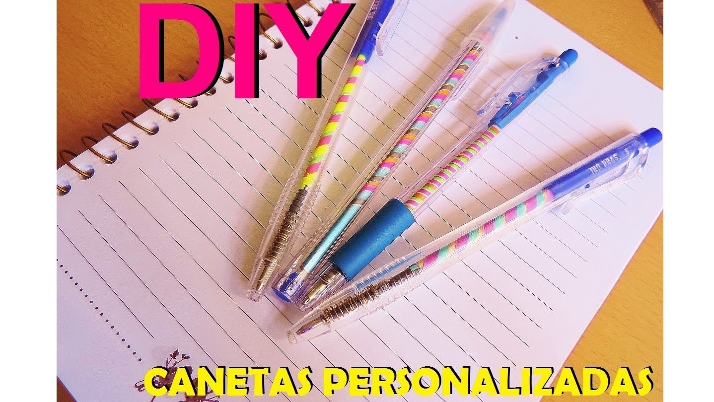 DIY caneta personalizada #voltaasaulas