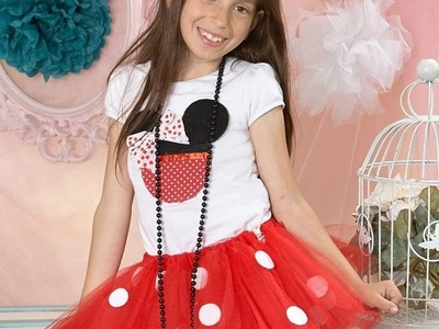 DIY: Faça voce mesma um lindo tutu saia de bailarina, Minnie Mouse ♥