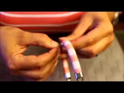 DIY - Pulseira de fio renda e couro