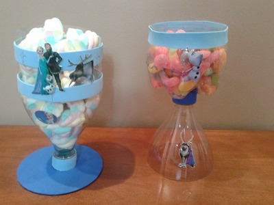 D.I.Y Pote doces , garrafa pet :frozen ,barbie de 15 anos, decoração festa infantil reciclagem