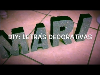 #11 Janeiro Todo Dia| DIY: Letras Decorativas ♥ Mariana Antunes