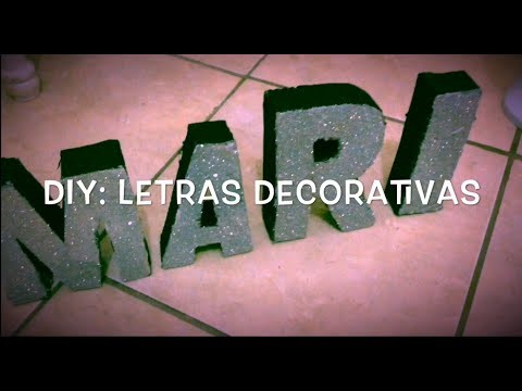 #11 Janeiro Todo Dia| DIY: Letras Decorativas ♥ Mariana Antunes