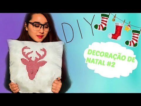 ✂️️DIY- Almofada Alce ( decoração de natal #2 )