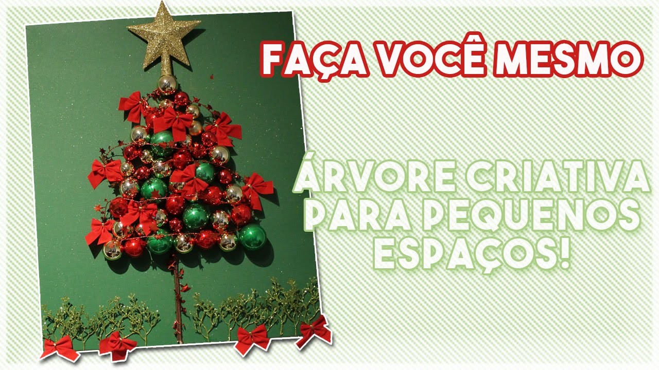 DIY com Elo7: Árvore de Natal criativa para espaços pequenos