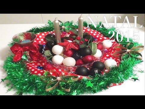 DIY faça voçe mesmo uma decoração  centro de mesa de natal nr 10