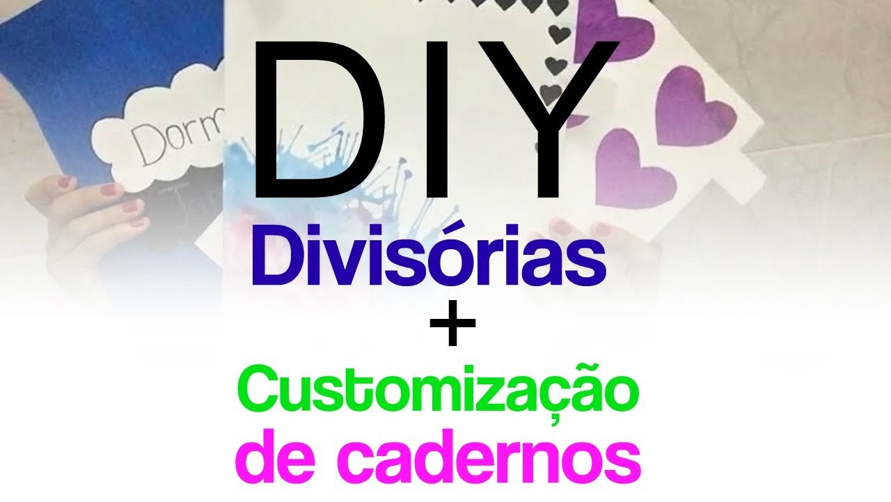 DIY: Divisórias de fichário e customização de cadernos | KCVA