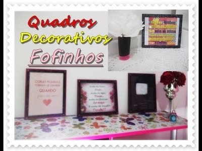 #DIY:Quadros decorativos Pro Cantinho de Gravação!