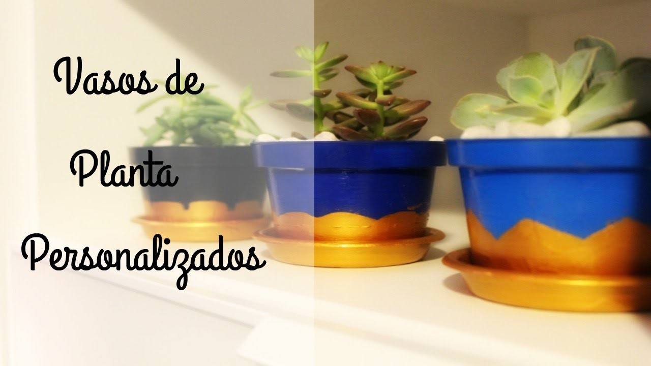DIY - Vasos de Planta Personalizados