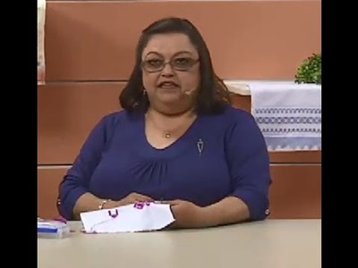 Toalha de Lavabo em Ponto Reto com Leila Jacob | Vitrine do Artesanato na TV