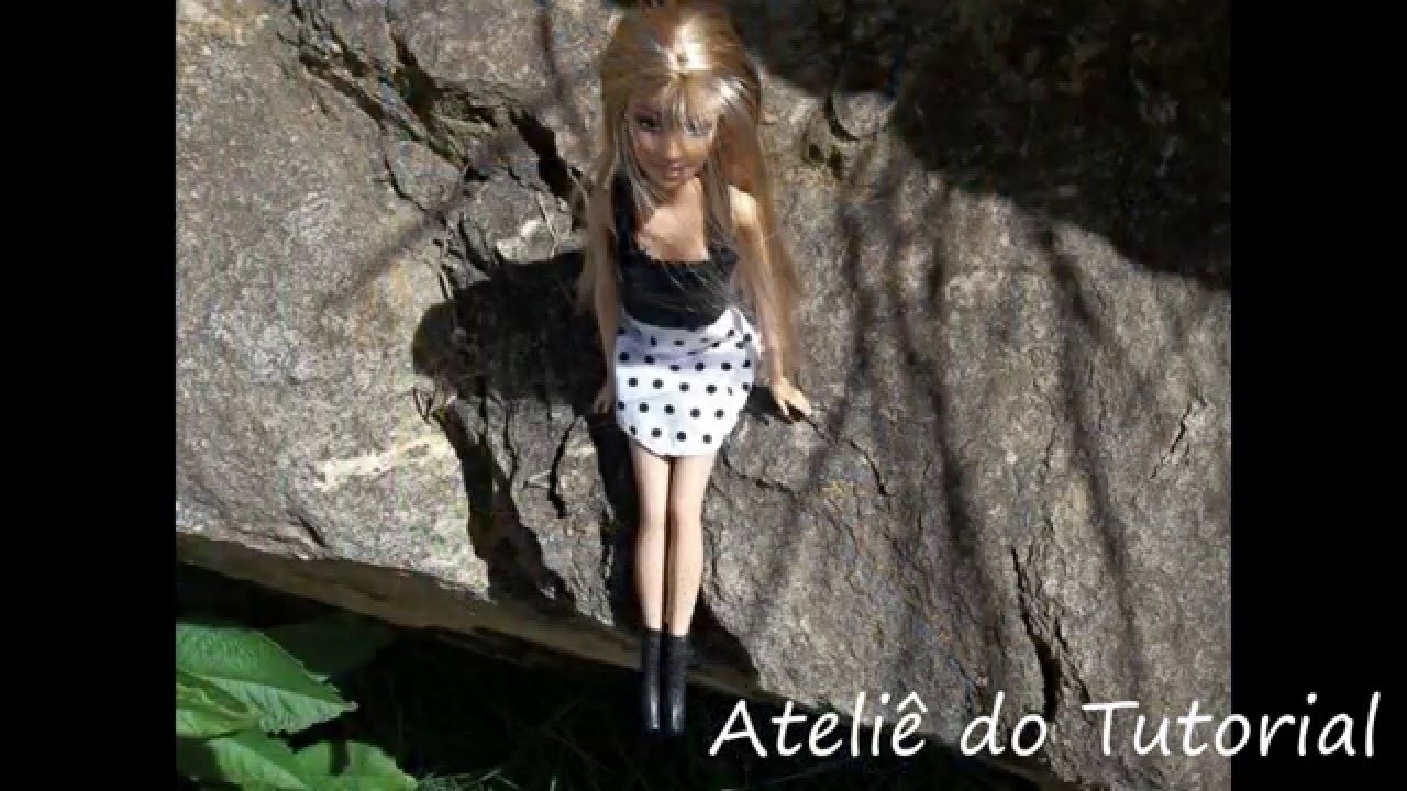 Tutorial: Como fazer cropped para Barbie - DIY com passo a passo