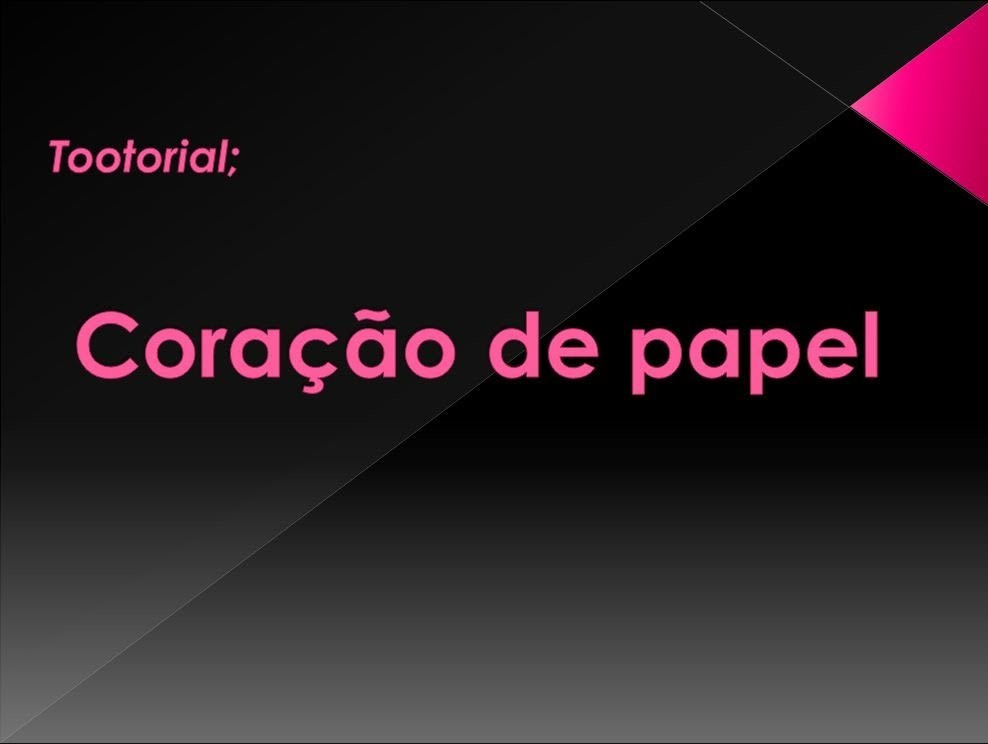 DIY #1 Coração de papel' ORIGAME | THE Victor