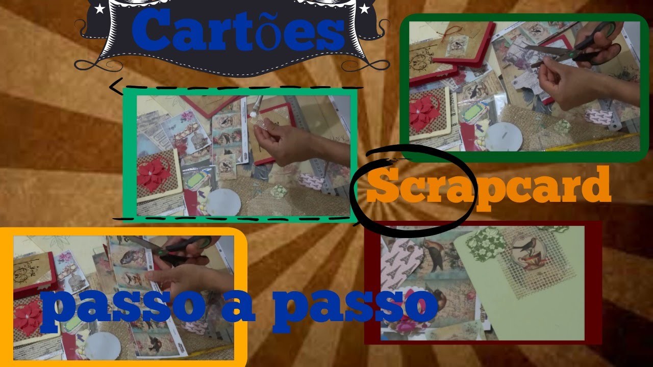 DIY cartoes passo a passo scrap card