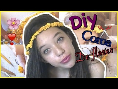 Diy: Como fazer coroa.tiara de flor sem arame