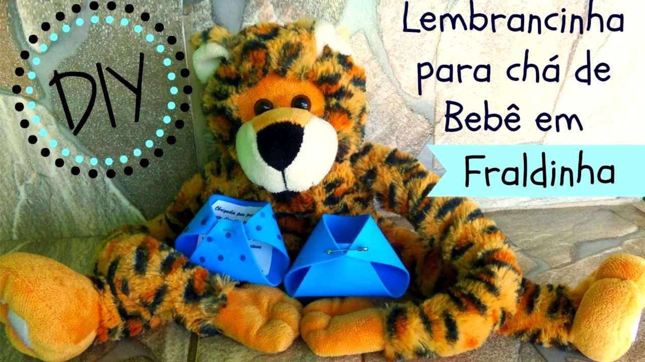 ✂ DIY: Lembrancinha de Chá de Bebê em Fraldinha (Fácil, Bonito e Barato) | By Luana Carolina