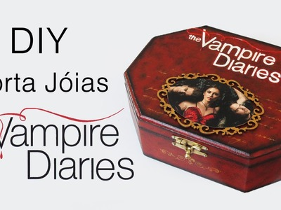 DIY: Como Fazer Porta Jóias Vampire Diaries (Tutorial de Flocagem em MDF)