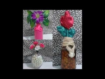 Diy.Faça vc mesma  vasinhos de flores reciclado.