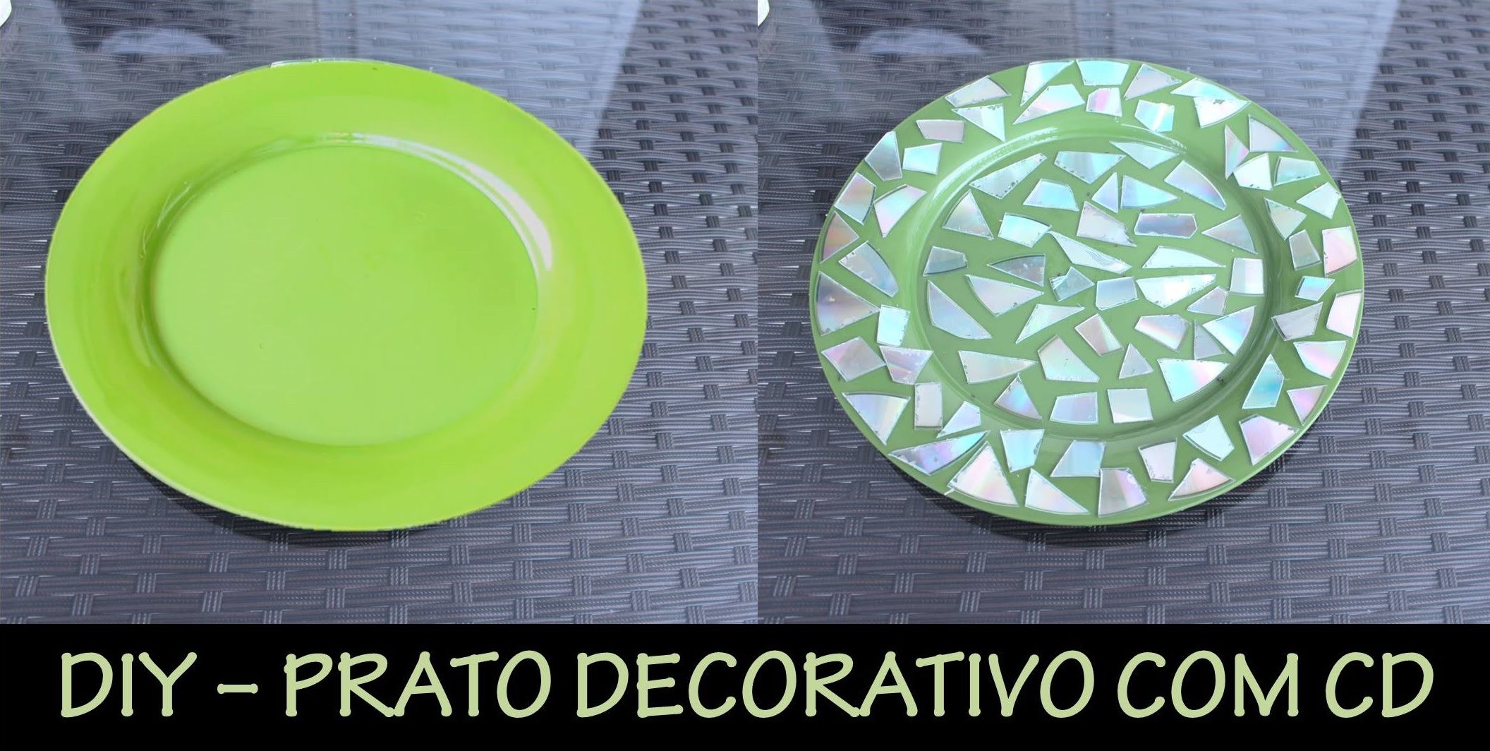 DIY - Prato decorativo com CD