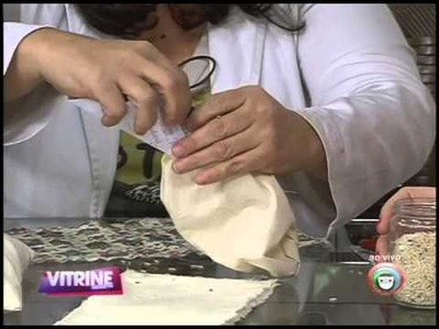 Aprenda a fazer almofada térmica de artesanato para aliviar dores (23.07)