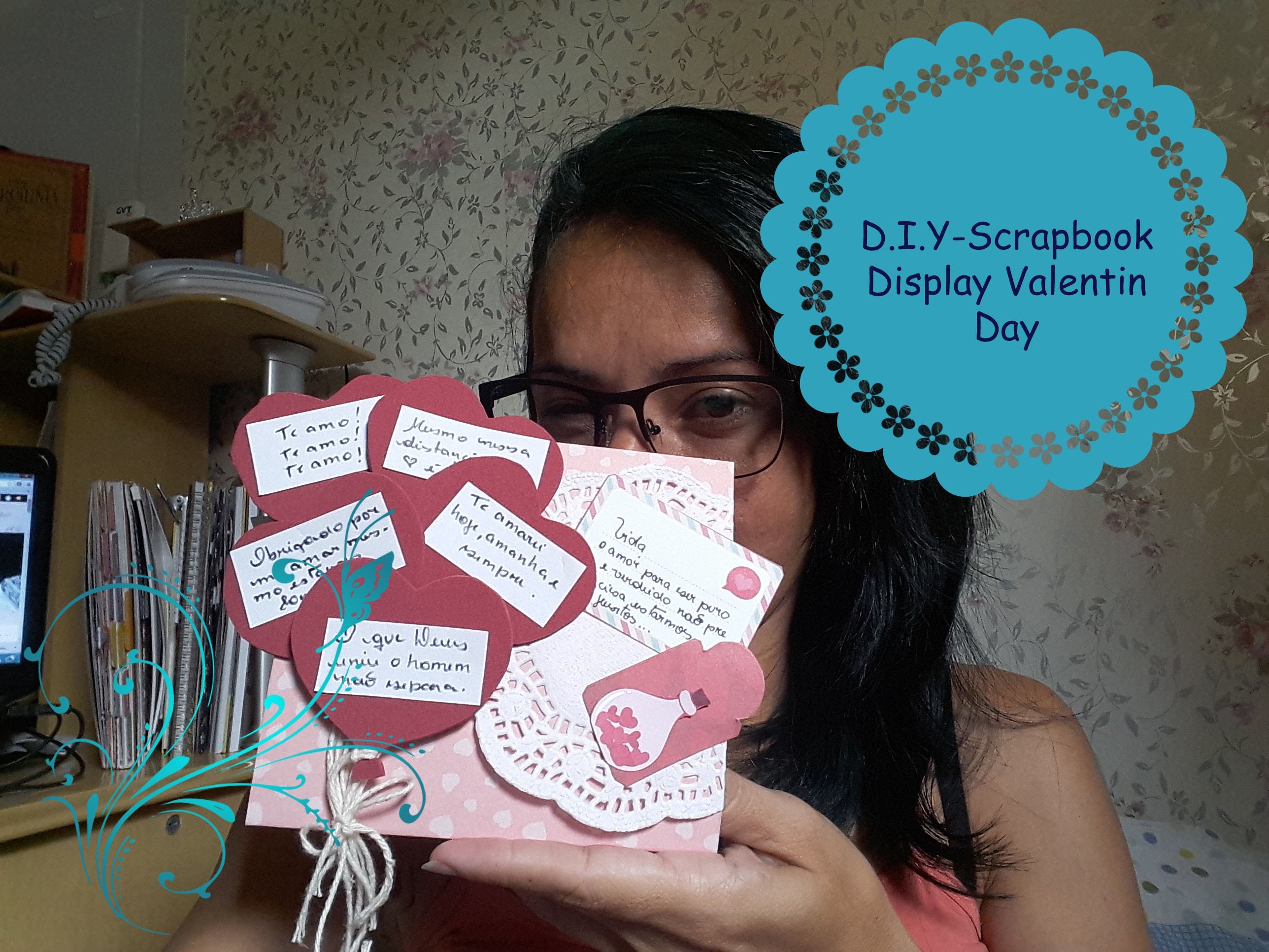 D.I.Y. Scrapbook Display Valentin Day