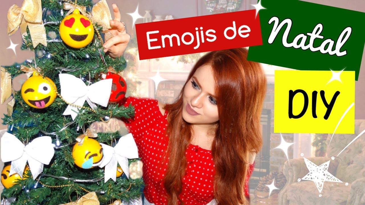 DIY: Emojis para Árvore de Natal | Vânia Maciel